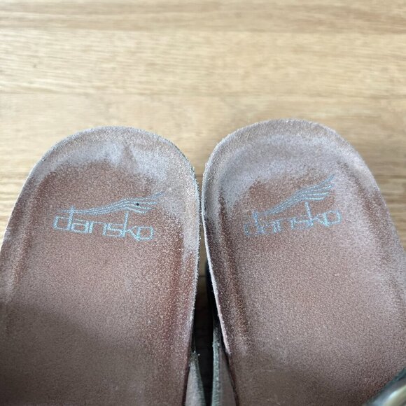 Dansko Susie Leather Crisscross Strap Wedge Sandals Women's Size 41 - Picture 5 of 9